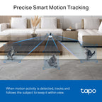 Tapo TC72 Pan/Tilt AI Home Security Wi-Fi Camera – Smart Indoor Surveillance Camera with Motion Tracking