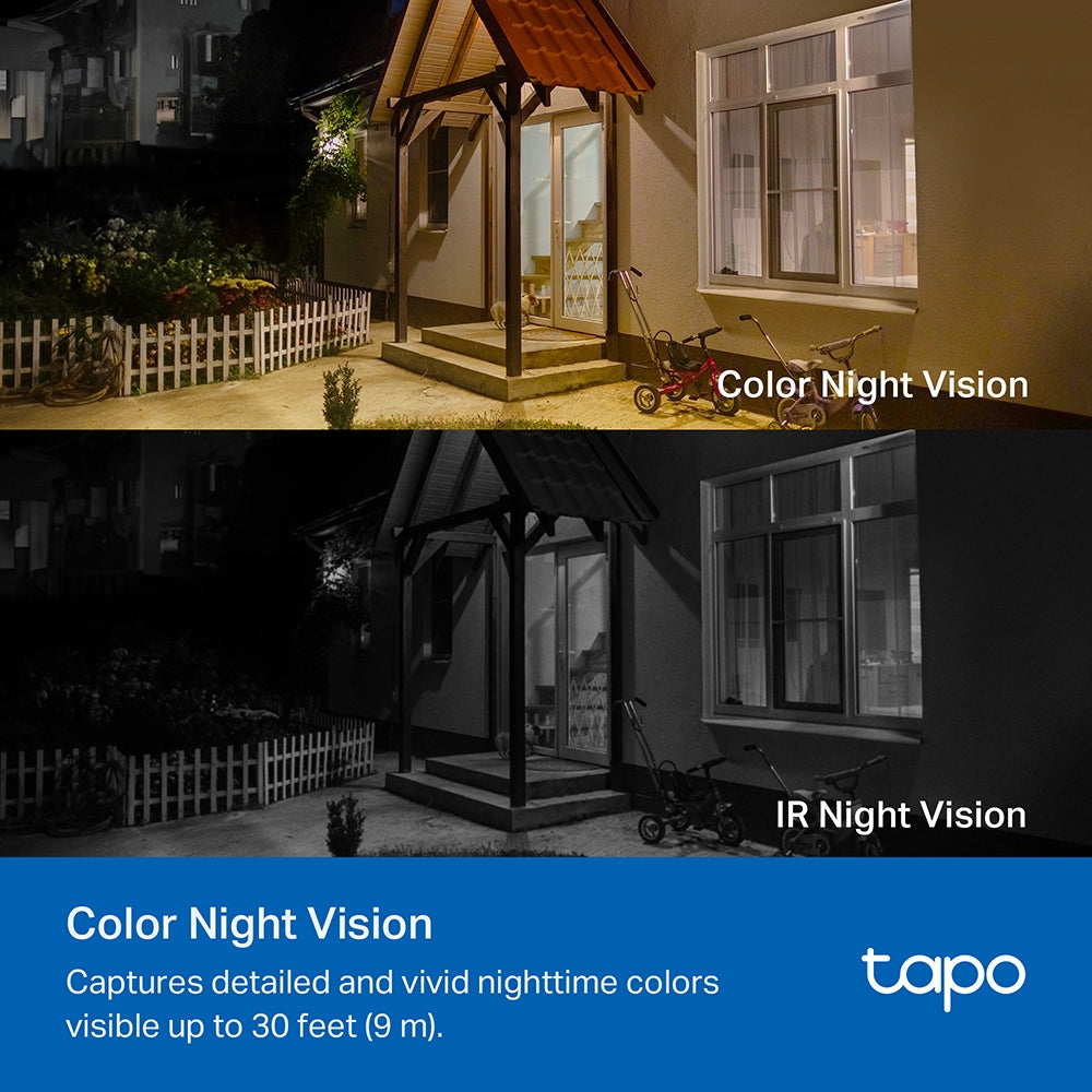 Tapo C402 KIT Solar-Powered Security Camera Kit – 1080p Wire-Free Outdoor Smart Camera with AI Detection, Color Night Vision & Solar Charging