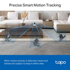 Tapo C220 Pan/Tilt AI Home Security Wi-Fi Camera – 2K 4MP Smart Indoor Camera with 360° Coverage, AI Detection, Motion Tracking & Night Vision