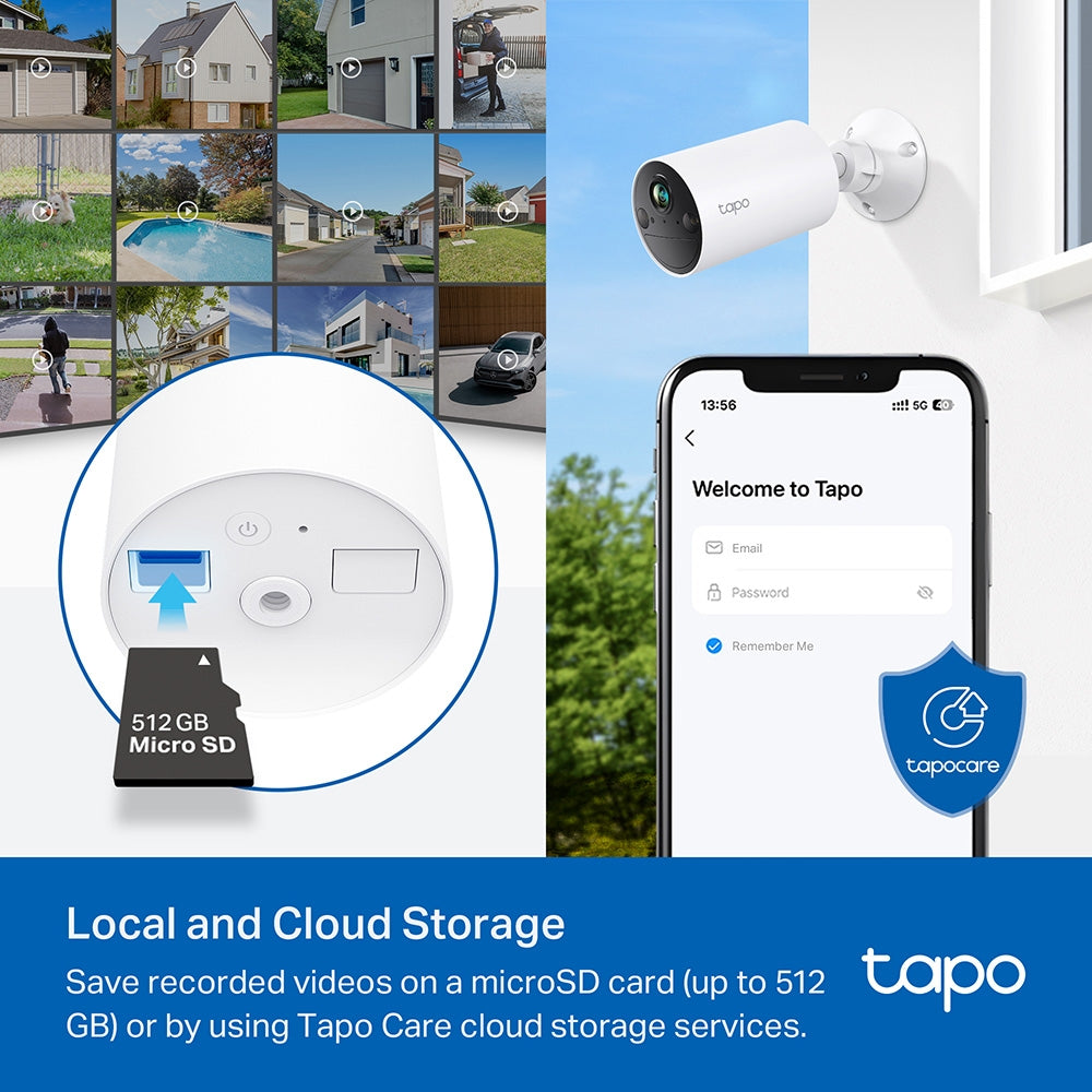 Tapo C410 Smart Wire-Free Indoor/Outdoor Security Camera – 2K Battery-Powered Wi-Fi Camera with AI Detection, Color Night Vision & 180-Day Battery Life