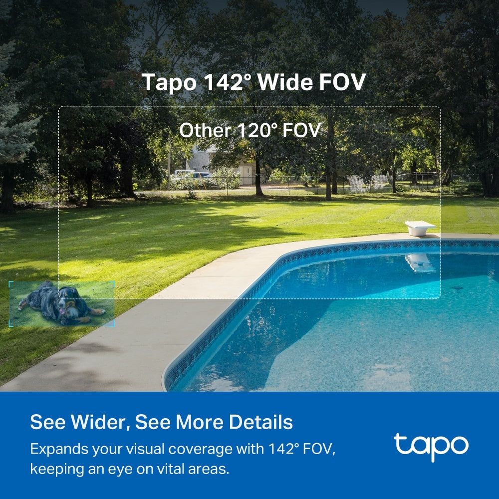 Tapo C425 KIT Solar-Powered Security Camera Kit – 2K QHD Wireless Outdoor Smart Camera with AI Detection & Color Night Vision