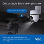 Tapo C510W Outdoor Pan/Tilt Security Wi-Fi Camera – 2K Smart Surveillance Camera with 360° Coverage, Color Night Vision & AI Detection