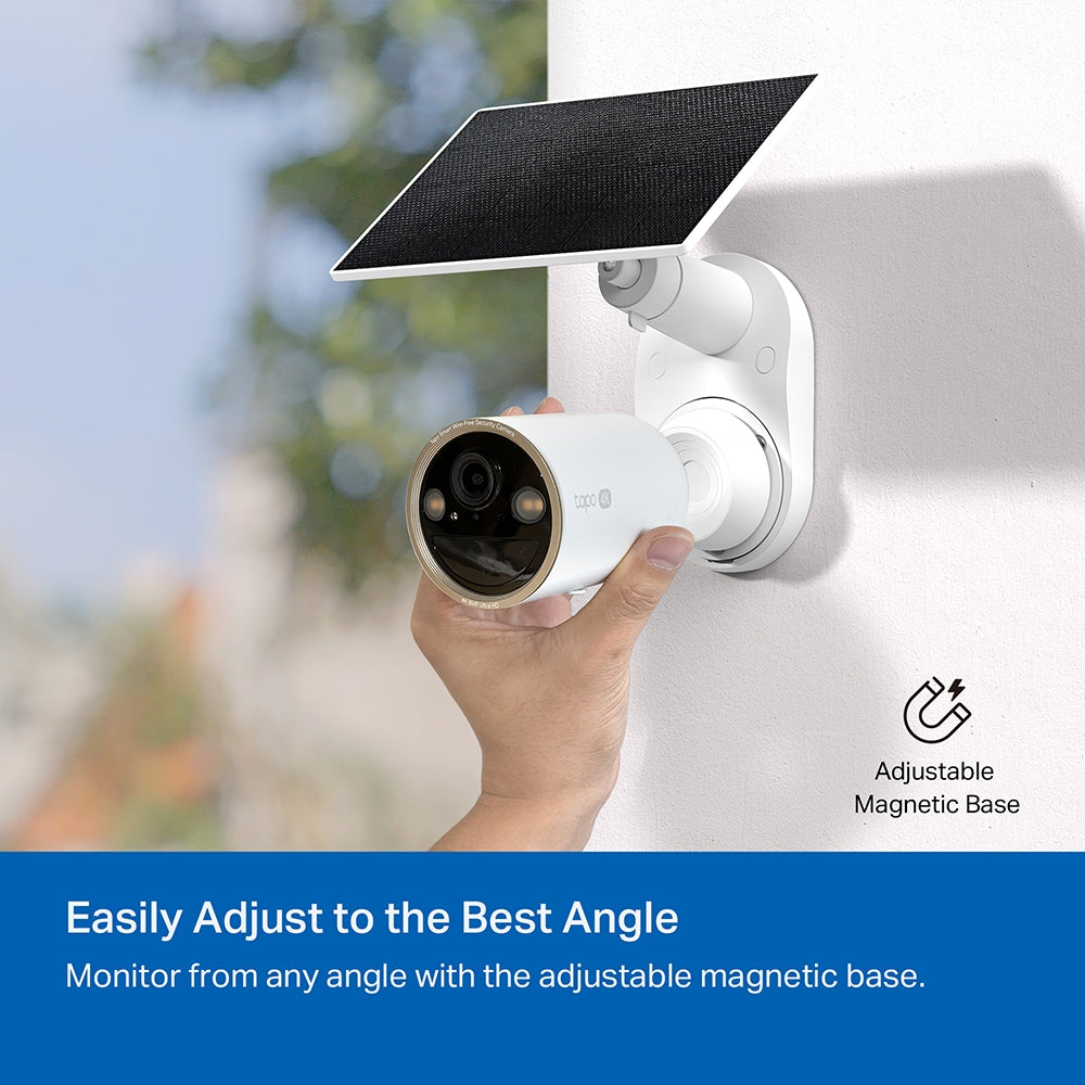 Tapo C460 KIT Solar-Powered Security Camera Kit – 4K Ultra HD Wireless Outdoor Smart Camera with AI Detection & Night Vision