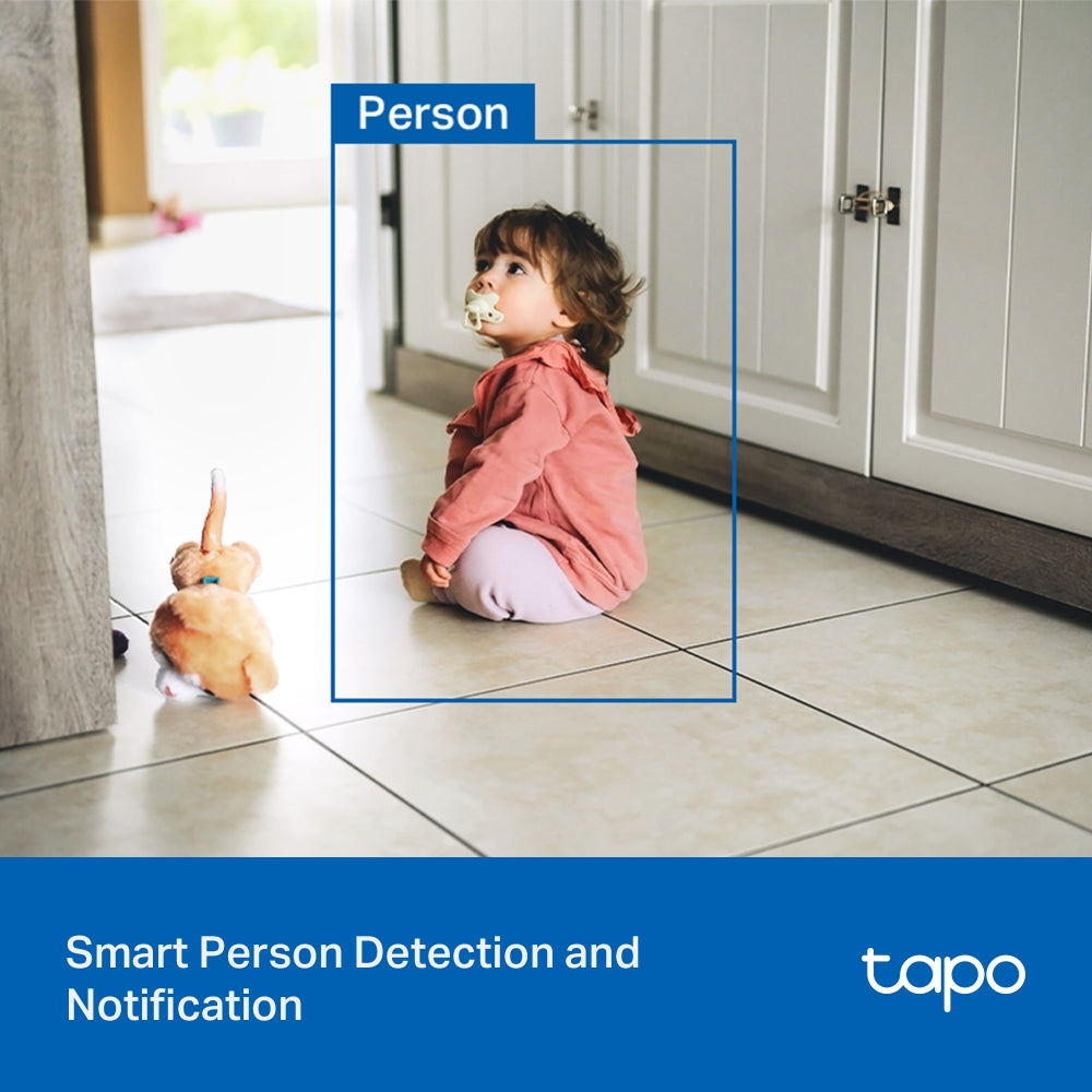 Tapo C216 Indoor/Outdoor Home Security Wi-Fi Camera – 2K 3MP Smart Pan/Tilt Camera with AI Detection, Color Night Vision, 360° Coverage & IP65 Weatherproof Design