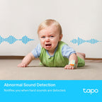 Tapo C225 Pan/Tilt AI Home Security Wi-Fi Camera – 2K QHD Smart Indoor Camera with Privacy Shield, Motion Tracking, Color Night Vision & Apple HomeKit Support