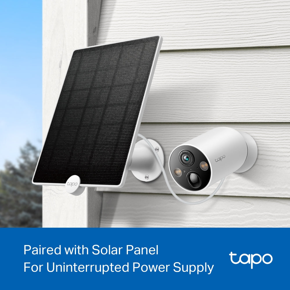 Tapo C425 Smart Wire-Free Security Camera – 2K QHD Battery Outdoor Wi-Fi Camera with AI Detection, Color Night Vision & Solar Support