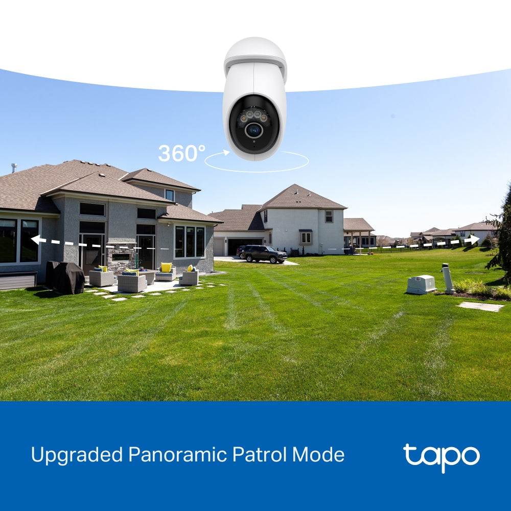 Tapo C560WS Outdoor Pan/Tilt Security Wi-Fi Camera – 4K Ultra HD Smart Camera with AI Detection, Night Vision & Wi-Fi 6