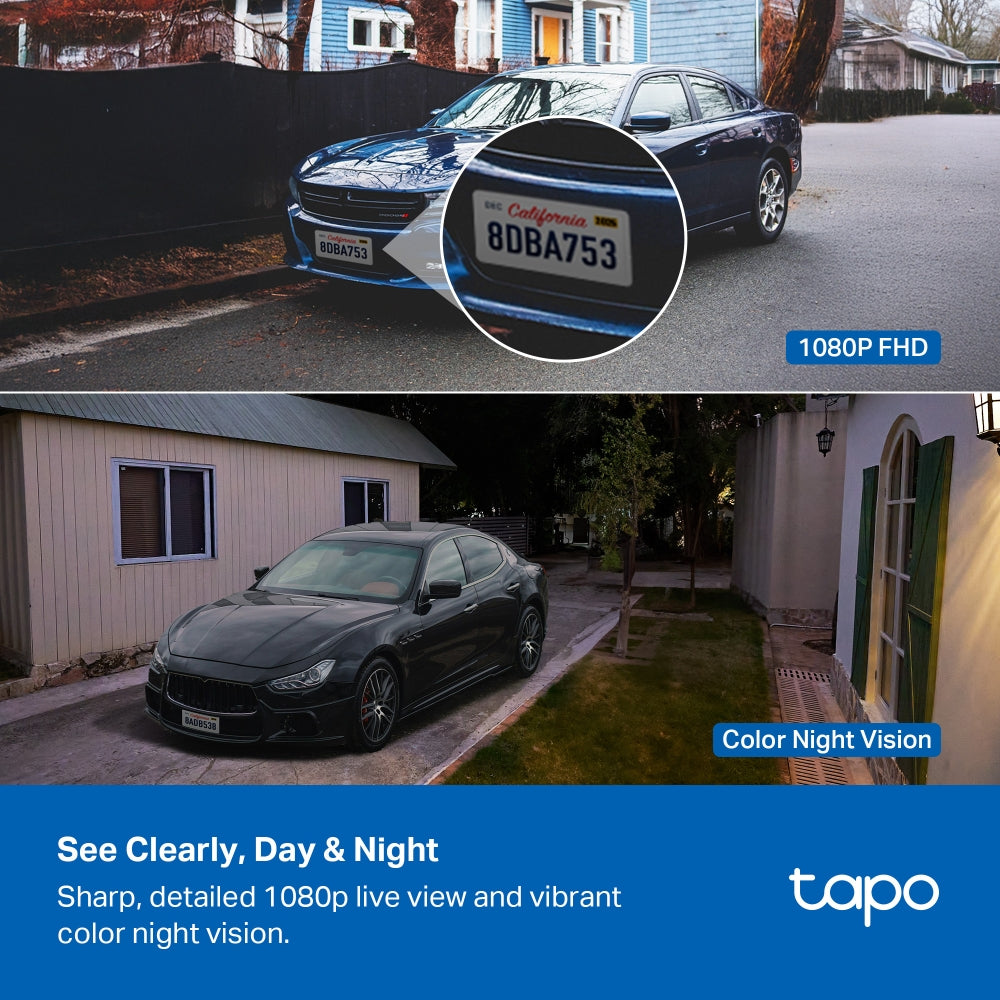 Tapo C401 Smart Wire-Free Outdoor Security Camera – 1080p Battery-Powered Wi-Fi Camera with AI Person Detection, Color Night Vision & Up to 180-Day Battery Life
