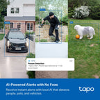 Tapo C465 Enhanced AI Solar Security Camera Ultra – 4K Wireless Outdoor Smart Camera with Solar Power, AI Detection & Night Vision
