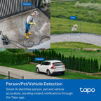 Tapo C530WS Outdoor Pan/Tilt Security Wi-Fi Camera – 3K Smart 5MP 360° AI Surveillance Camera with Color Night Vision