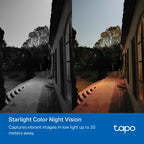 Tapo TC40GW Outdoor Pan/Tilt 4G LTE Camera – Smart Security Camera with AI Detection & Color Night Vision