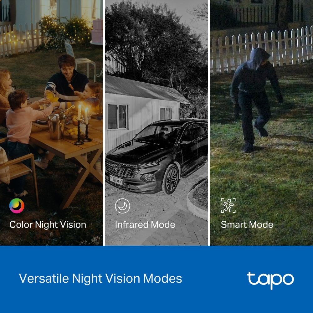 Tapo C545D Outdoor Dual-Lens Pan/Tilt Security Camera – 2K Smart Wi-Fi Camera with AI Tracking & Dual View Monitoring