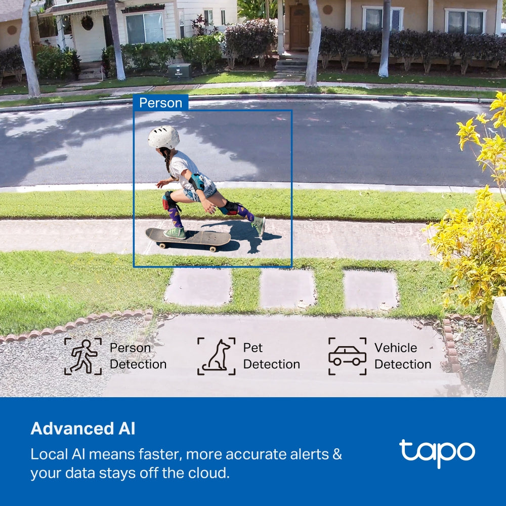 Tapo C465 Enhanced AI Solar Security Camera Ultra – 4K Wireless Outdoor Smart Camera with Solar Power, AI Detection & Night Vision