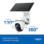 Tapo C610 KIT Solar-Powered Pan/Tilt Security Camera Kit – 2K Smart Outdoor Wi-Fi Camera with Solar Charging, Motion Tracking & Night Vision