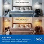Tapo L535E Smart WiFi Light Bulb – Multicolor RGB Dimmable LED Bulb with App & Voice Control
