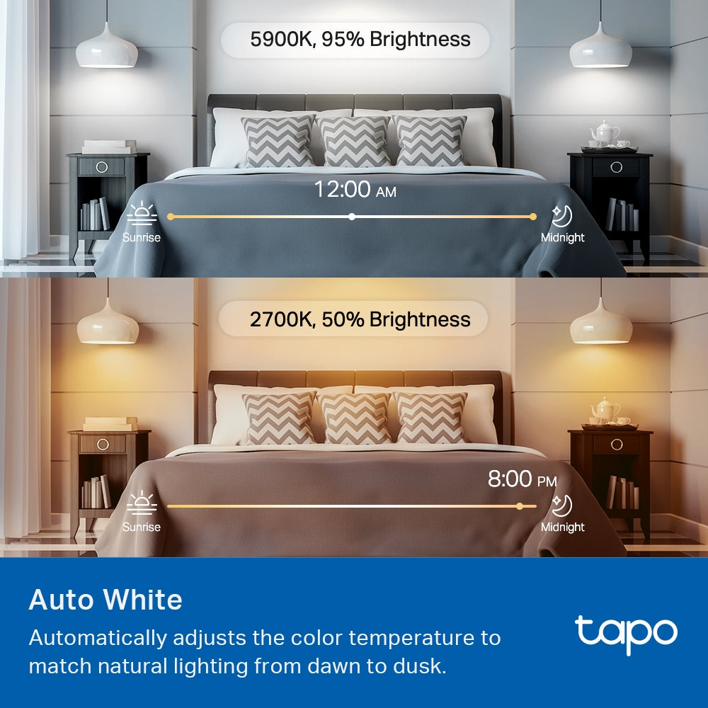 Tapo L535E Smart WiFi Light Bulb – Multicolor RGB Dimmable LED Bulb with App & Voice Control