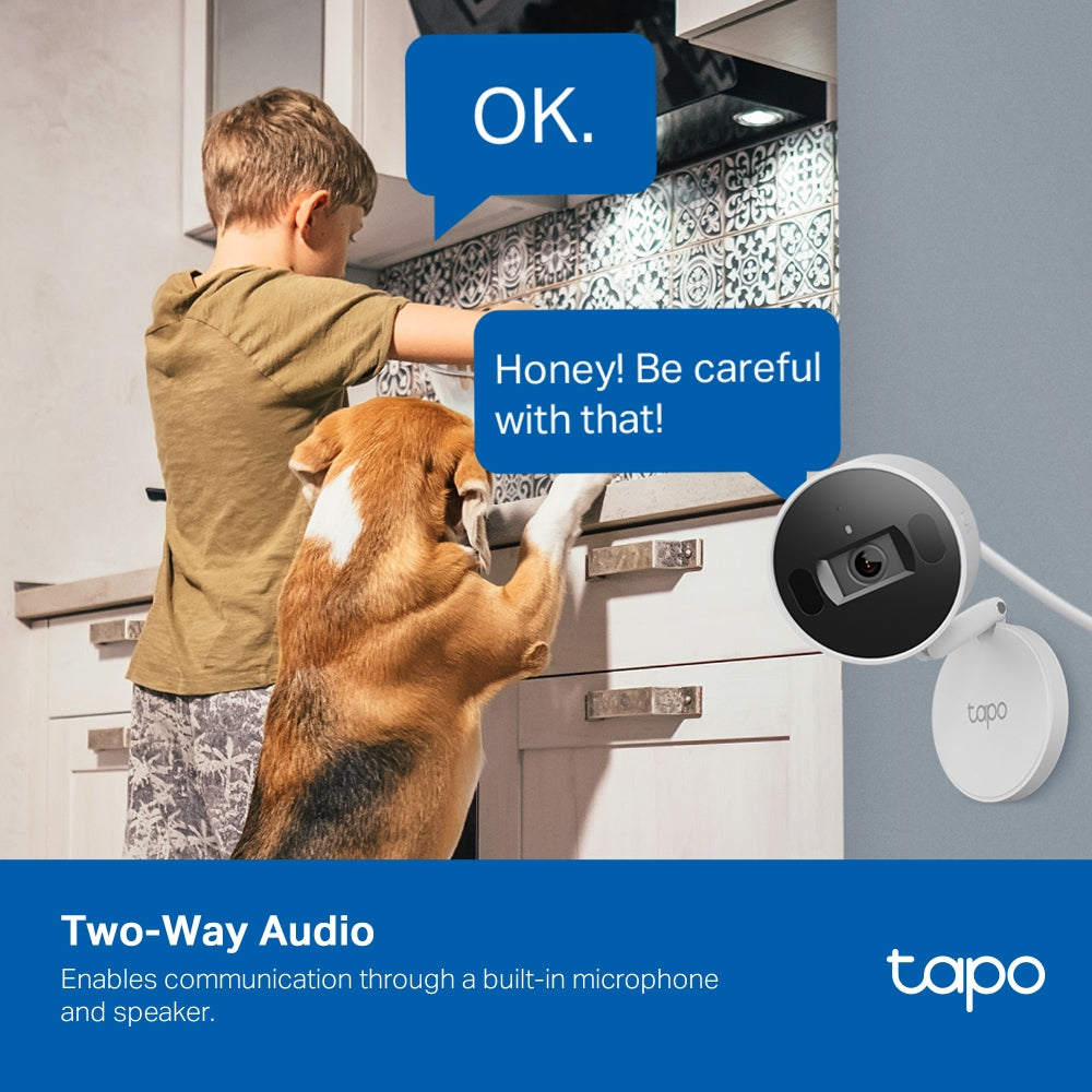 Tapo C125 AI Home Security Wi-Fi Camera – 2K QHD Smart Indoor Camera with 140° Wide View, AI Detection, Privacy Shutter & Color Night Vision