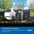 Tapo C530WS Outdoor Pan/Tilt Security Wi-Fi Camera – 3K Smart 5MP 360° AI Surveillance Camera with Color Night Vision