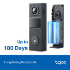 Tapo D205 2K Battery Video Doorbell – Wireless Smart Wi-Fi Door Camera with Motion Detection & App Alerts