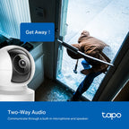 Tapo C232 Pan/Tilt AI Home Security Wi-Fi Camera – 3K 5MP Smart Indoor Camera with 360° Coverage, AI Detection, Motion Tracking & Color Night Vision