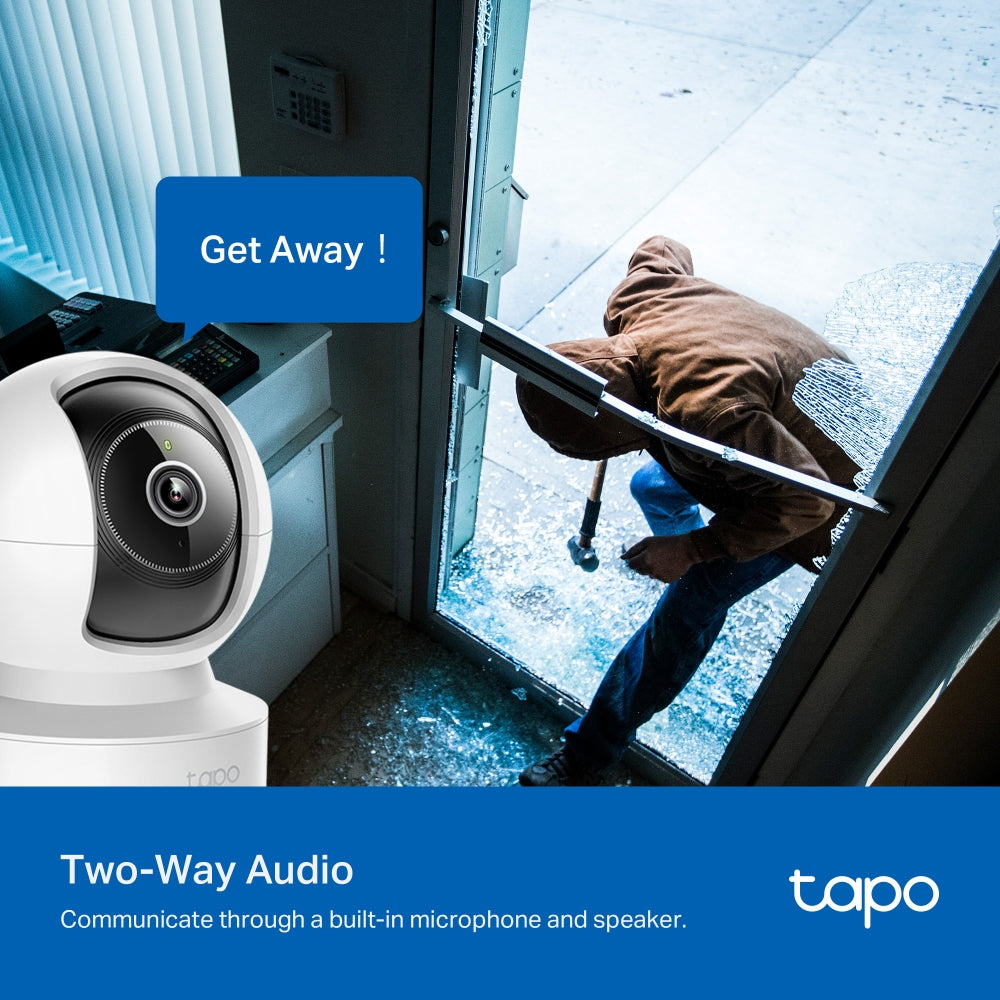 Tapo C232 Pan/Tilt AI Home Security Wi-Fi Camera – 3K 5MP Smart Indoor Camera with 360° Coverage, AI Detection, Motion Tracking & Color Night Vision
