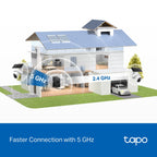Tapo C660 KIT Solar-Powered Pan/Tilt Security Camera – 4K Wi-Fi Outdoor Smart Camera with AI Tracking & Solar Charging