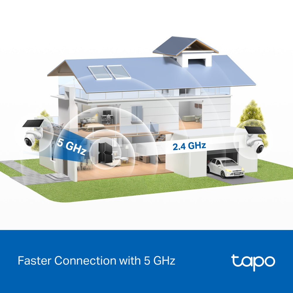 Tapo C660 KIT Solar-Powered Pan/Tilt Security Camera – 4K Wi-Fi Outdoor Smart Camera with AI Tracking & Solar Charging