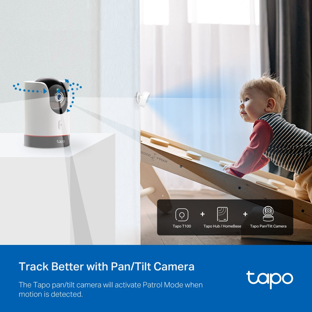 Tapo T100 Smart Motion Sensor – WiFi Motion Detection Sensor with Instant Alerts & Smart Home Automation