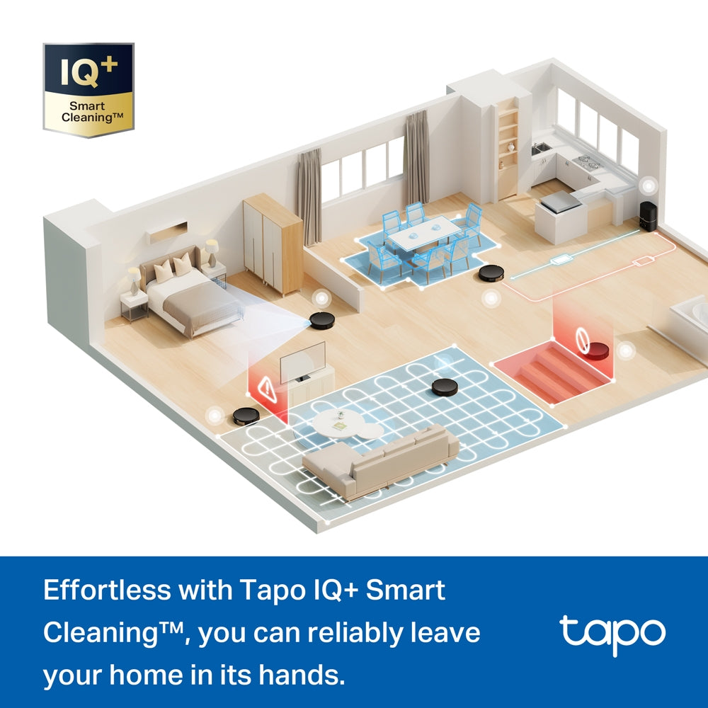 Tapo RV20 Max Plus Robot Vacuum & Mop – 5300Pa Suction with MagSlim™ LiDAR Navigation & Auto-Empty Dock