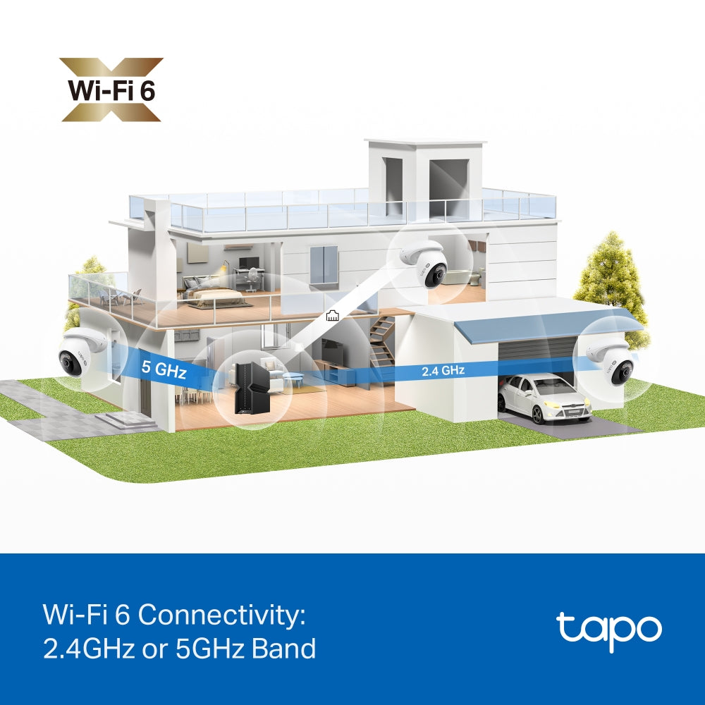 Tapo C560WS Outdoor Pan/Tilt Security Wi-Fi Camera – 4K Ultra HD Smart Camera with AI Detection, Night Vision & Wi-Fi 6