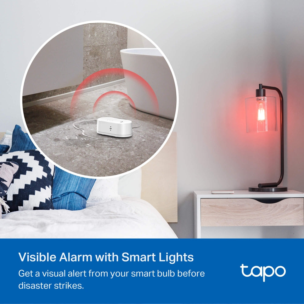 Tapo T300 Smart Water Leak Sensor – Wi-Fi Water Leak Detector with 90dB Alarm, Instant App Alerts & IP67 Waterproof Protection