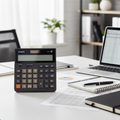 Casio DH-16-BK desk calculator on a professional office desk.