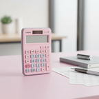 Casio MX-12B mini desk calculator on clean office desk.

White PKLB Green Blue Pink Black