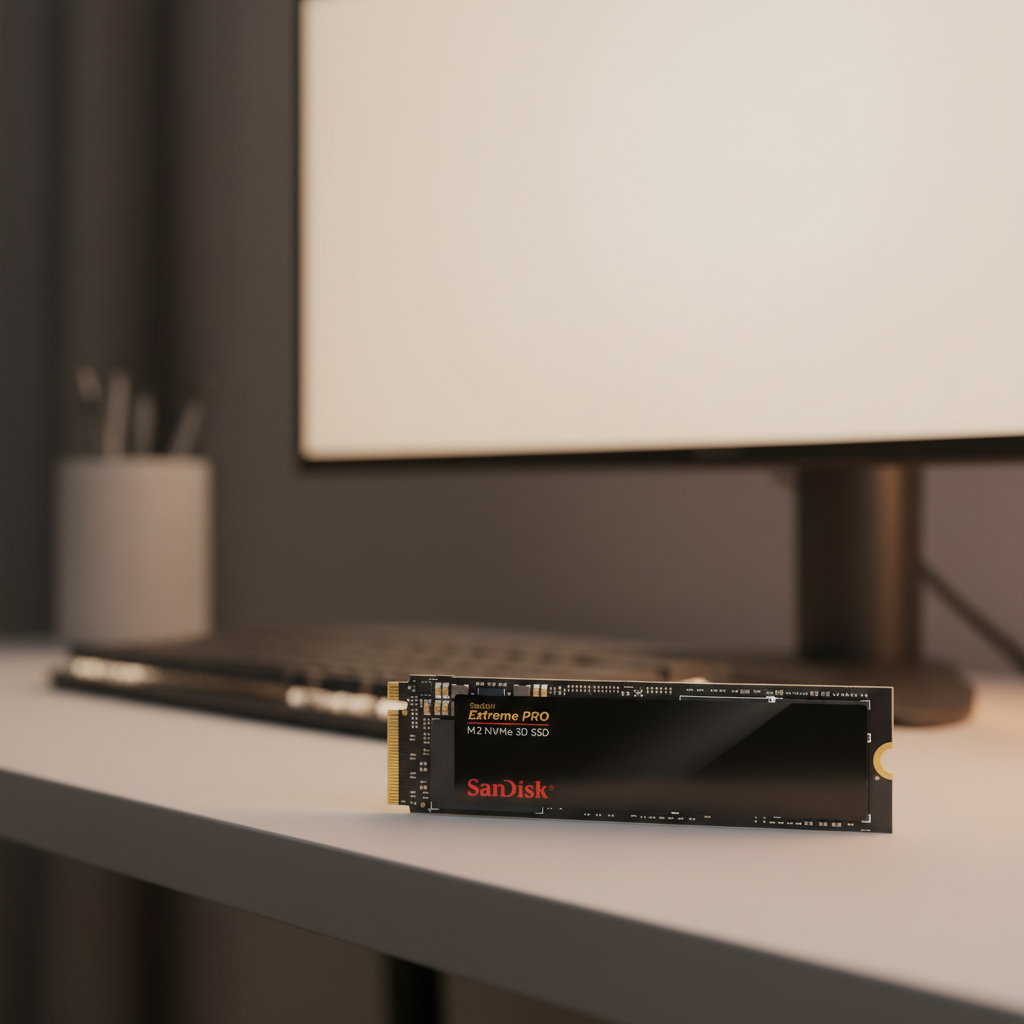 SanDisk Extreme PRO M.2 NVMe 3D SSD high-performance internal storage drive for professional creators, gaming, and workstation computing.

1TB
