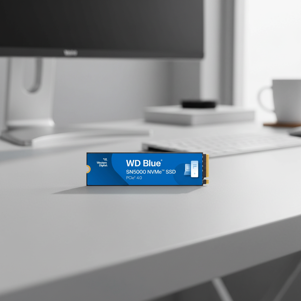 SanDisk WD Blue SN5000 NVMe SSD PCIe Gen4 internal solid state drive designed for fast everyday computing, gaming, and reliable high-performance storage.
500GB 1TB 4TB
