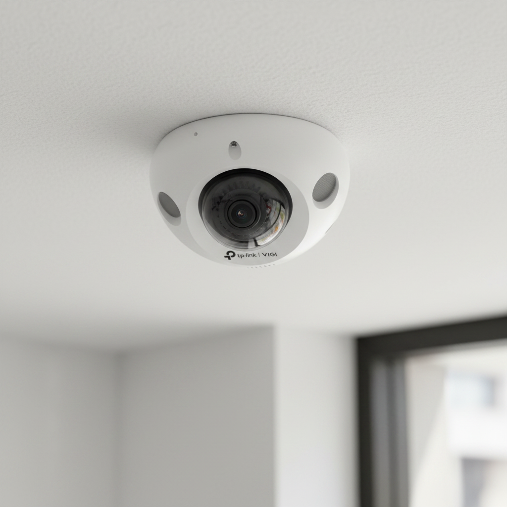 TP-Link VIGI C230I Mini 3MP IR Mini Dome Network Camera Compact Smart Surveillance Camera with Two-Way Audio, IK08 Vandal Resistant