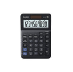 Casio MS-10F 10-Digit Practical Calculator Mini Desk Type Currency Exchange Function Solar & Battery Powered Ergonomic Design