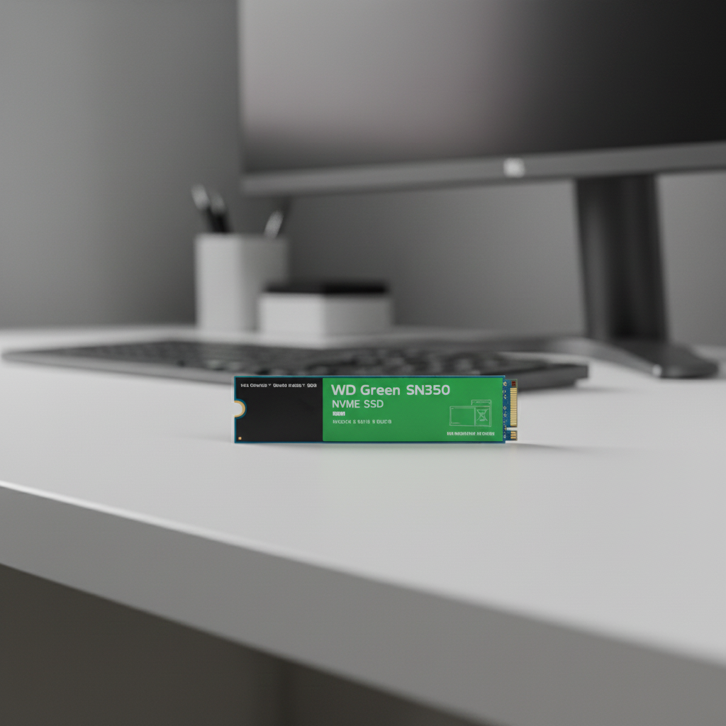 SanDisk WD Green SN350 NVMe SSD TLC internal solid state drive PCIe Gen3 designed for affordable high-speed storage and everyday computing performance.

500GB