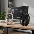 Creative Zen Hybrid 2 wireless over-ear headphones with Hybrid ANC, Bluetooth connectivity, and long battery life.

Black Cream