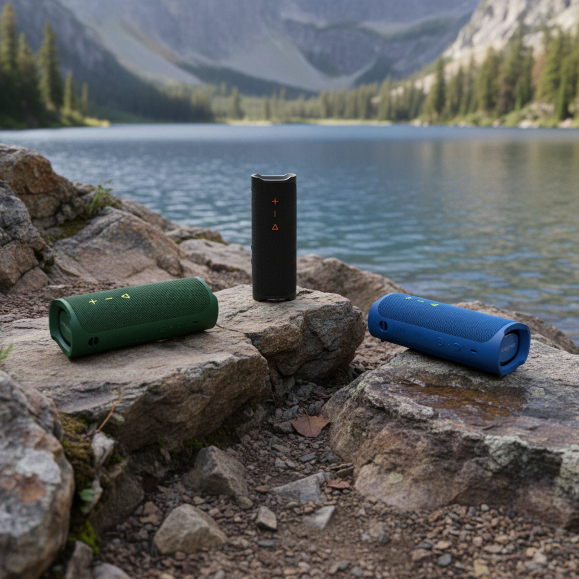 Creative MUVO Go portable waterproof Bluetooth 5.3 speaker with IPX7 rating, 18-hour battery life, and powerful outdoor audio performance

Black Blue Green